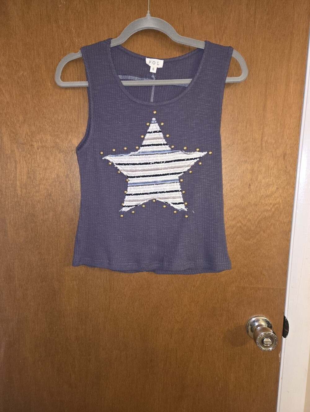 POL sleeveless star tank
